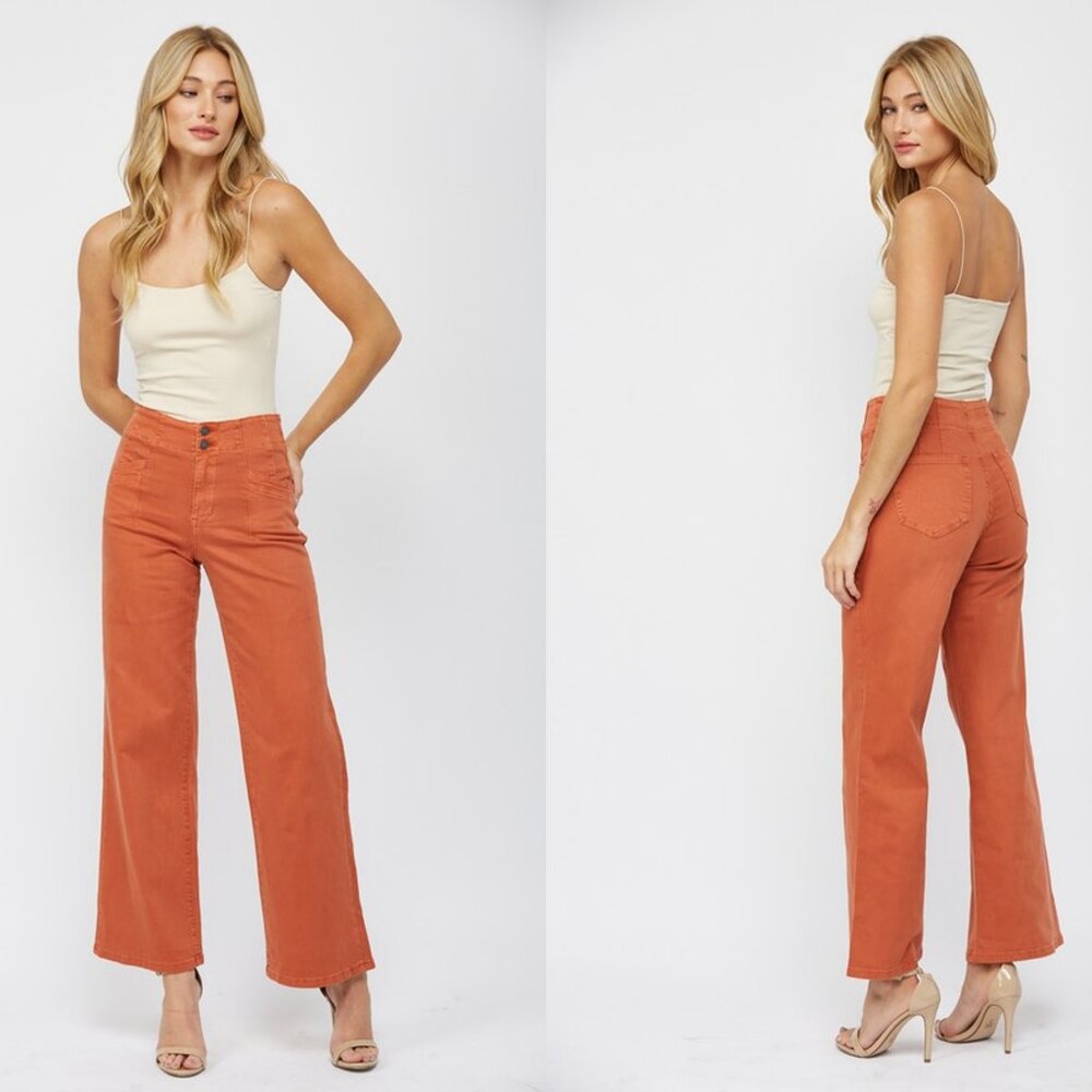 HIGH RISE WIDE LEG JEANS (PENNY)